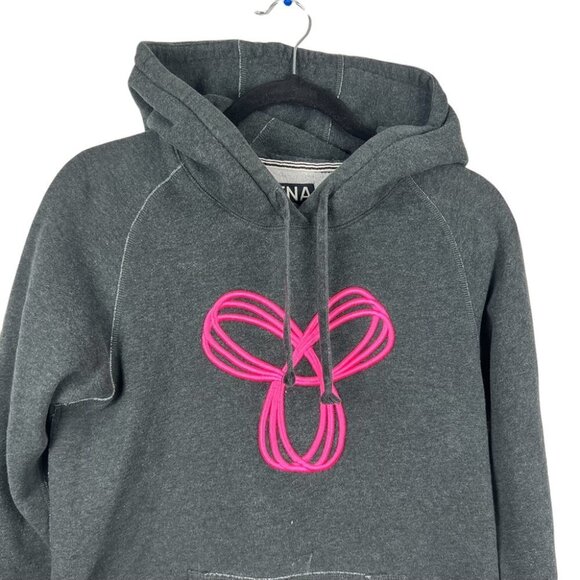 Aritzia Gray Hoodie with Pink Design - Picture 4 of 13